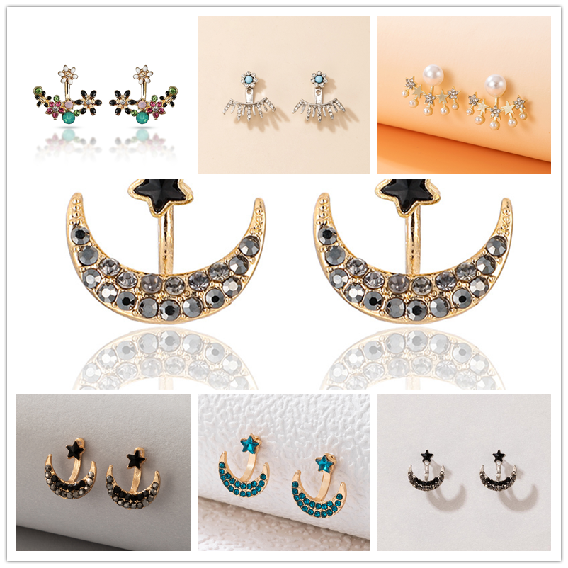 Rétro Style Ethnique Géométrique Alliage Strass Artificiels Des Boucles D'oreilles display picture 1