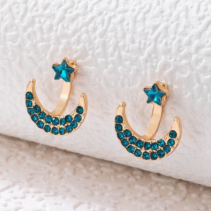 Retro Ethnic Style Geometric Alloy Artificial Rhinestones Earrings display picture 8