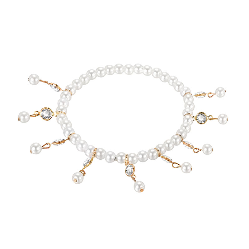Fashion Geometric Arylic Imitation Pearl Artificial Rhinestones Artificial Pearls Bracelets display picture 1