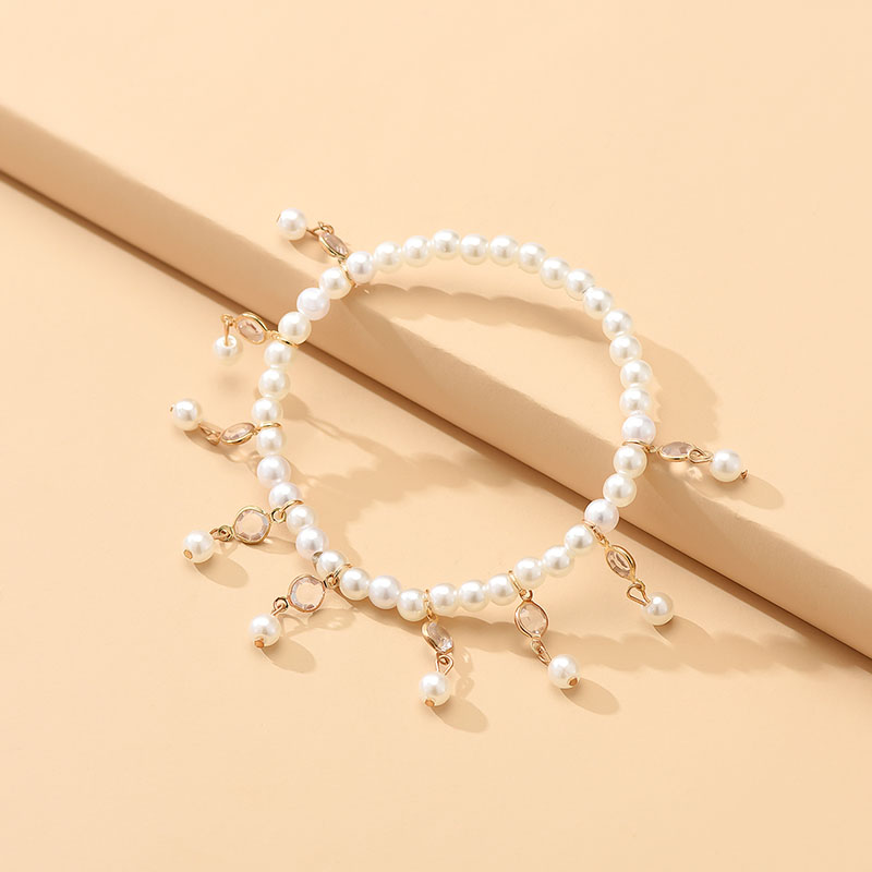 Fashion Geometric Arylic Imitation Pearl Artificial Rhinestones Artificial Pearls Bracelets display picture 3