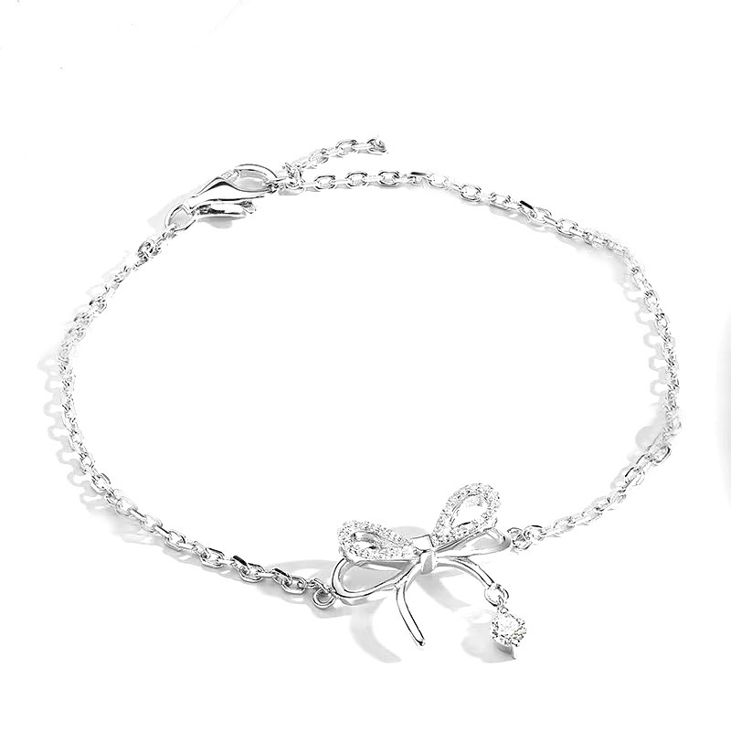 Fairy Style Alloy Bow Bracelet Daily Electroplating Artificial Diamond display picture 1
