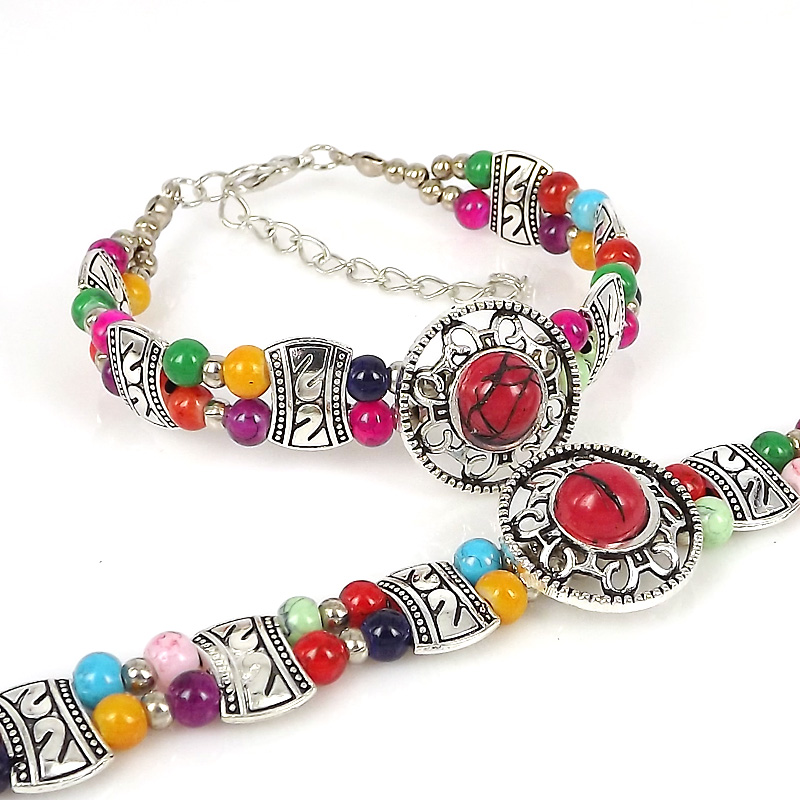 Vintage Style Ethnic Style Simple Style Alloy Beads Bracelets display picture 1