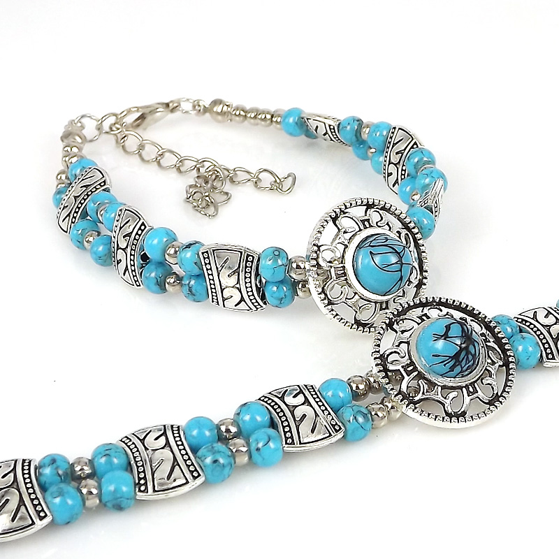 Vintage Style Ethnic Style Simple Style Alloy Beads Bracelets display picture 3