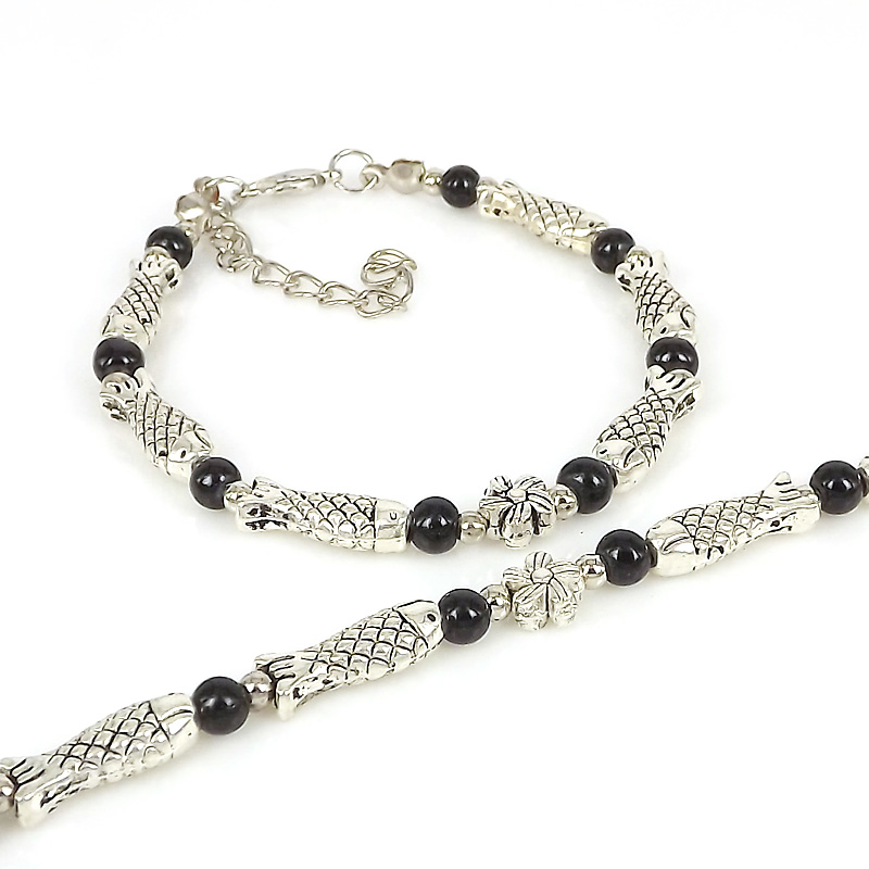 Classique Style Vintage Style Ethnique Fleur Poisson Alliage Perles Bracelets display picture 4