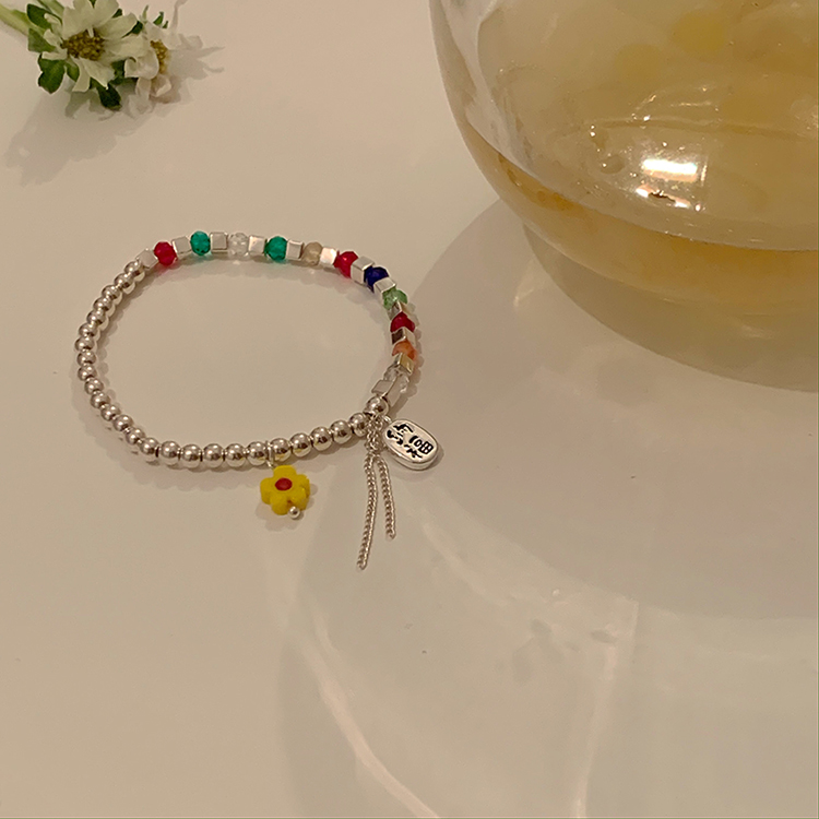 Cute Flowers Alloy Beaded Bracelets display picture 7