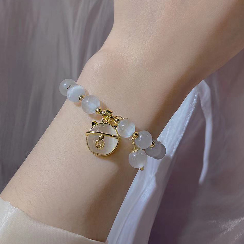 Fashion Geometric Alloy Beaded Opal Bracelets display picture 2