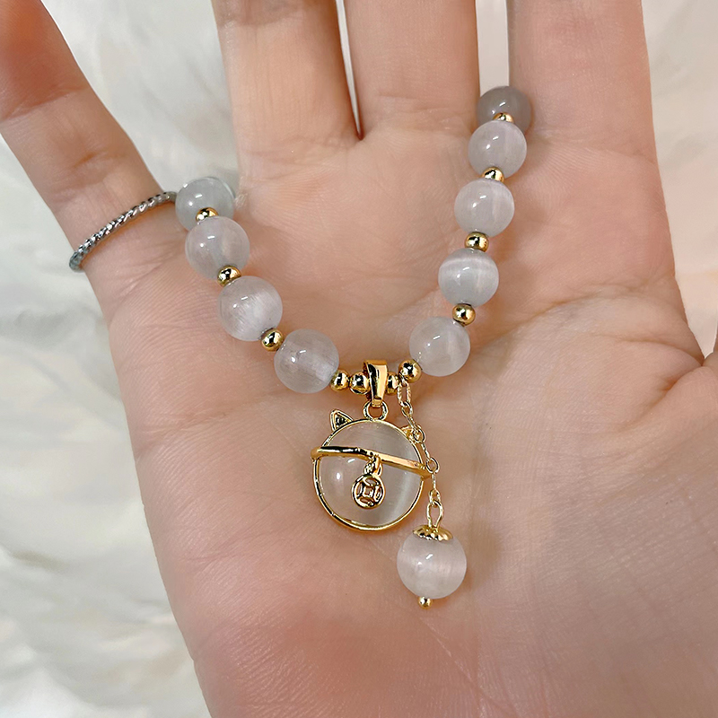 Fashion Geometric Alloy Beaded Opal Bracelets display picture 6