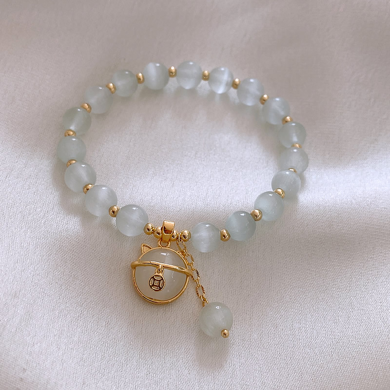 Mode Géométrique Alliage Perlé Opale Bracelets display picture 10