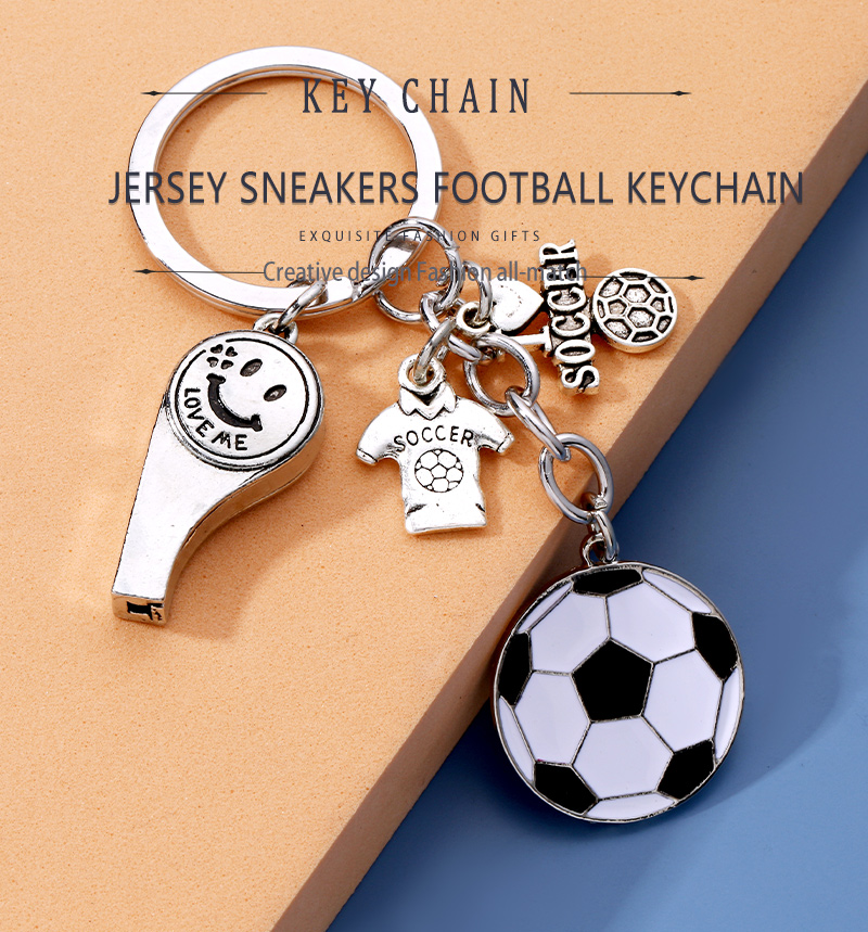 Fashion Basketball Football Alloy Plating Keychain 1 Piece display picture 1