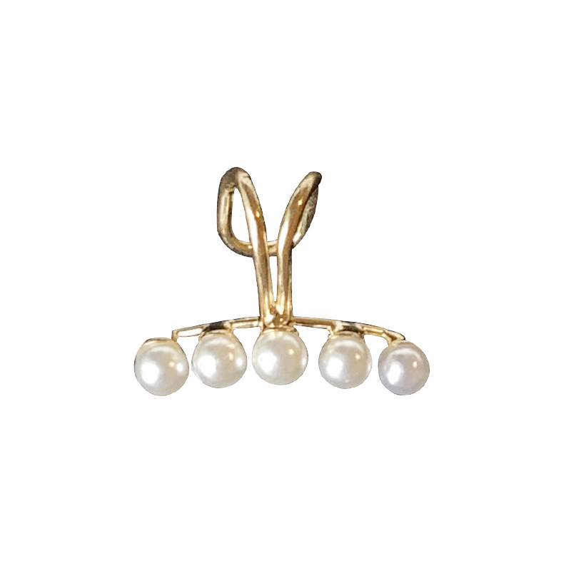 Fashion Geometric Alloy Artificial Pearls Earrings display picture 5