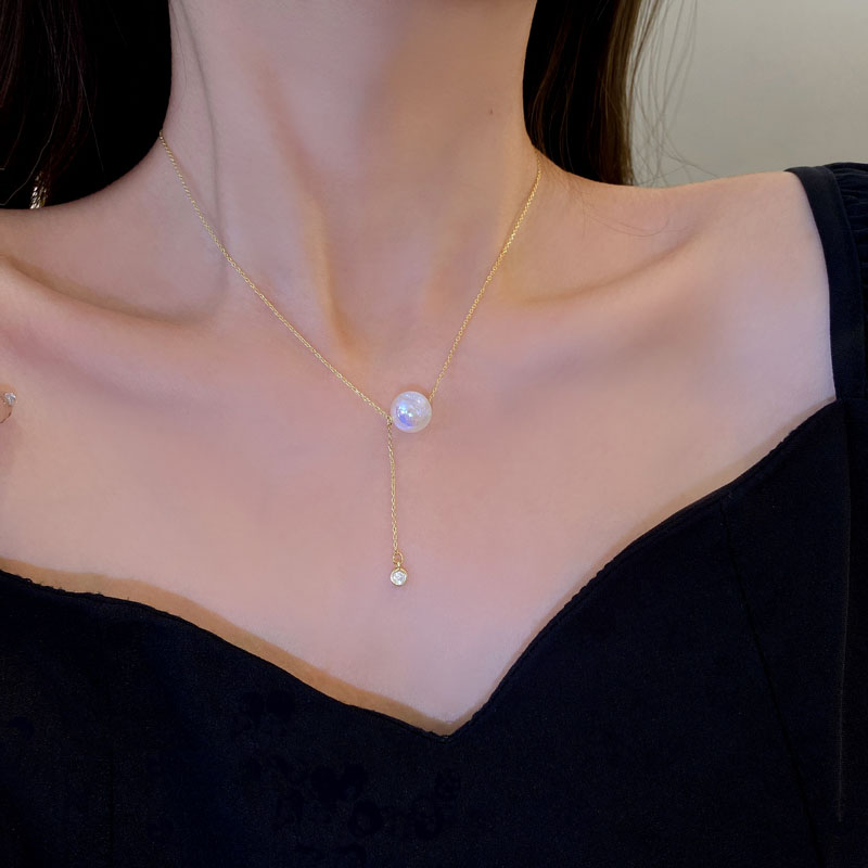 Mujeres Estilo Coreano Perla Aleación Collar Perlas Artificiales Collares display picture 1