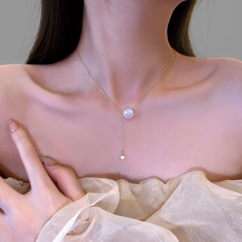 Mujeres Estilo Coreano Perla Aleación Collar Perlas Artificiales Collares display picture 2