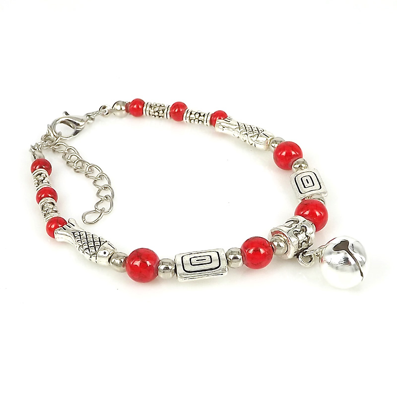 Classical Vintage Style Classic Style Geometric Fish Alloy Beads Bracelets display picture 3