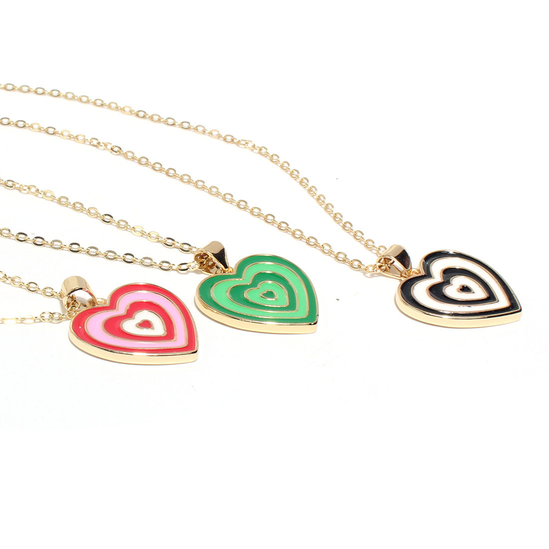Fashion Heart Copper Necklace Plating Copper Necklaces display picture 5