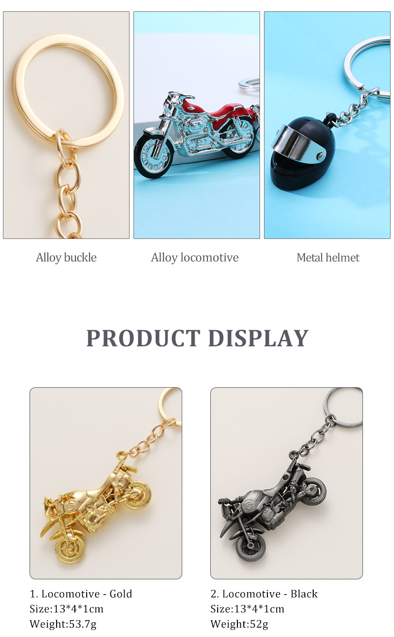 Fashion Motorcycle Alloy Plating Bag Pendant Keychain 1 Piece display picture 3