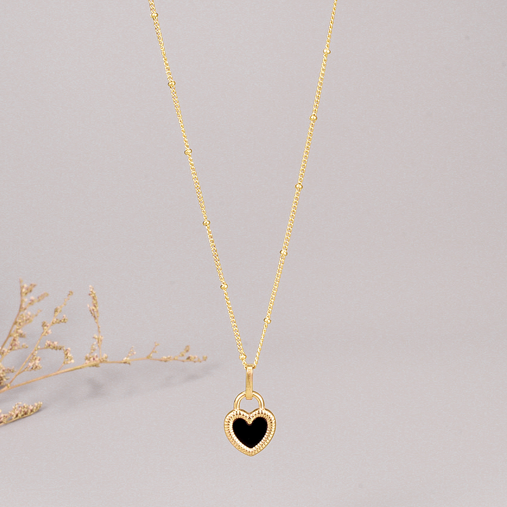 Simple Style Heart Titanium Steel Pendant Necklace Plating Shell Stainless Steel Necklaces display picture 3
