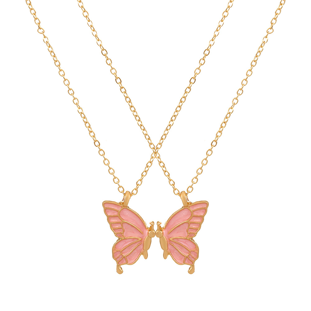 Lässig Ferien Einfacher Stil Schmetterling Legierung Großhandel Halskette Mit Anhänger display picture 1