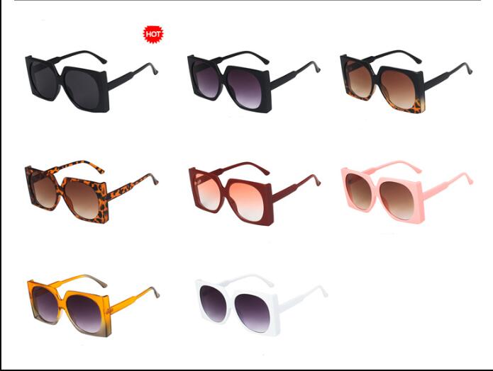 Europäische Und Amerikanische Mode Big Frame 2020 Neue Sonnenbrille Damen Persönlichkeit Quadratische Sonnenbrille Trend Street Shooting Internet-promi-brille display picture 9