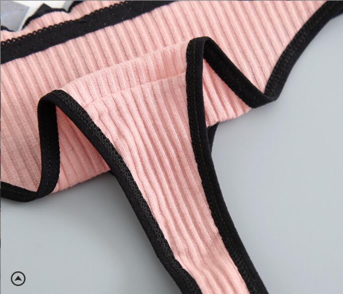 Bow Knot Cotton Low Waist Thong display picture 5