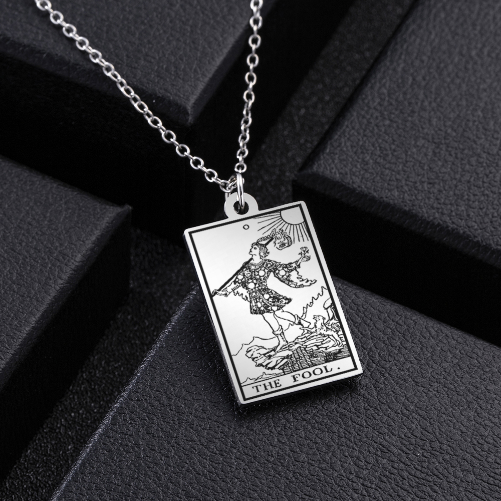 Retro Human Stainless Steel Pendant Necklace Carving Titanium Steel Stainless Steel Necklaces display picture 1