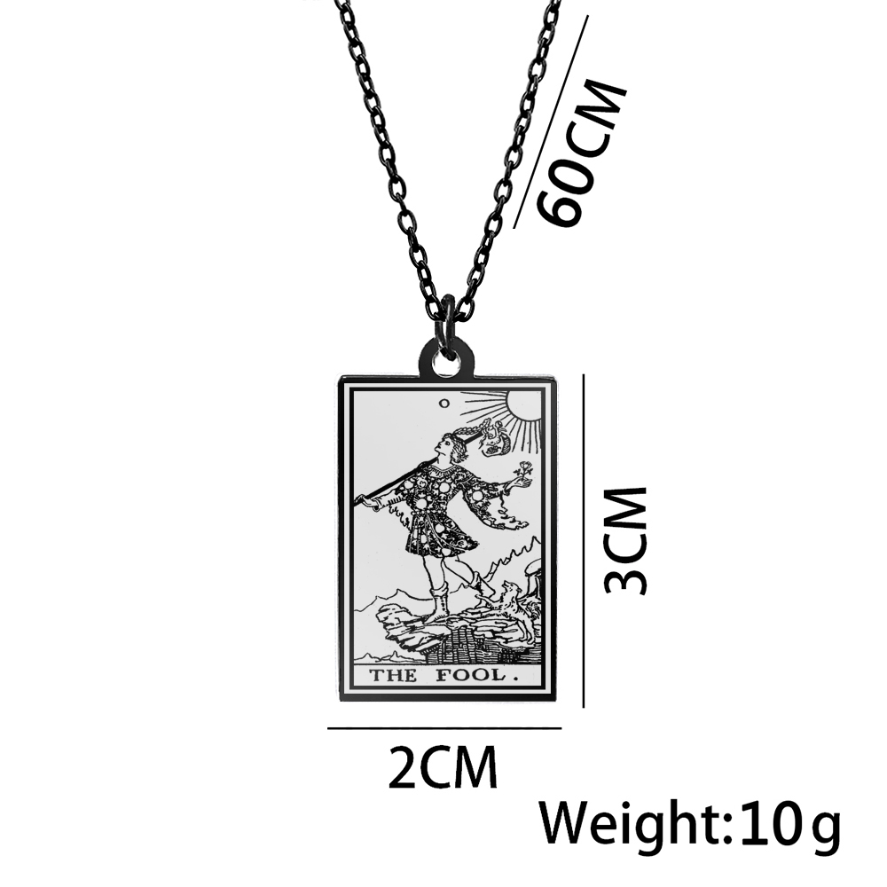 Retro Human Stainless Steel Pendant Necklace Carving Titanium Steel Stainless Steel Necklaces display picture 3