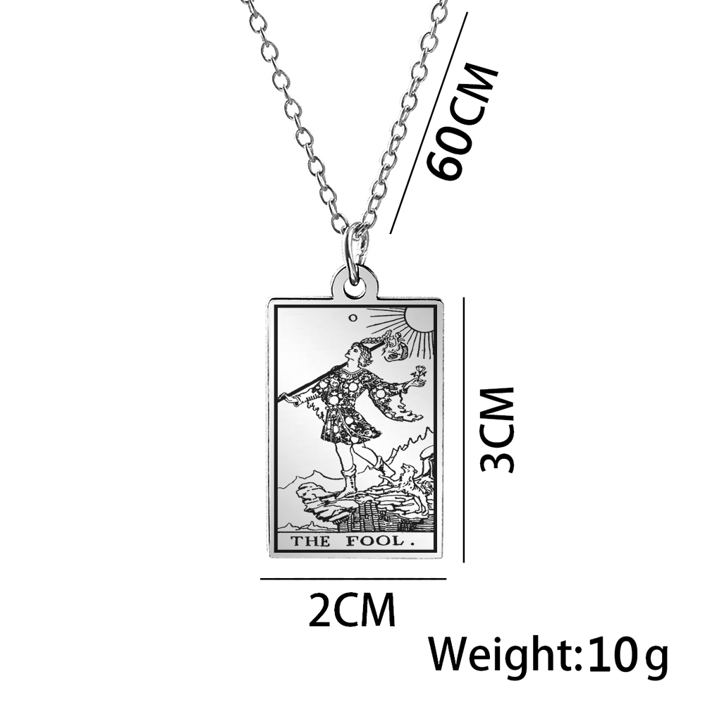 Retro Human Stainless Steel Pendant Necklace Carving Titanium Steel Stainless Steel Necklaces display picture 4
