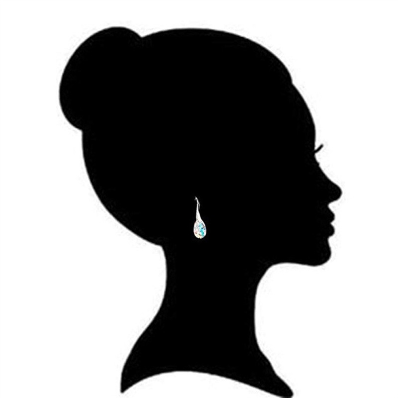 Women's Romantic Water Drop Alloy Earrings Water Drop Artificial Crystal Earrings display picture 1