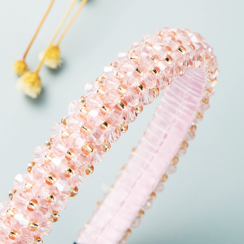 Women's Fashion Crystal Artificial Crystal Beaded Artificial Crystal Hair Band 1 Piece display picture 2