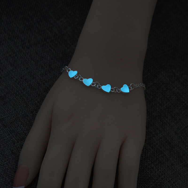 Romantic Heart Shape Alloy Plating Bracelets 1 Piece display picture 4