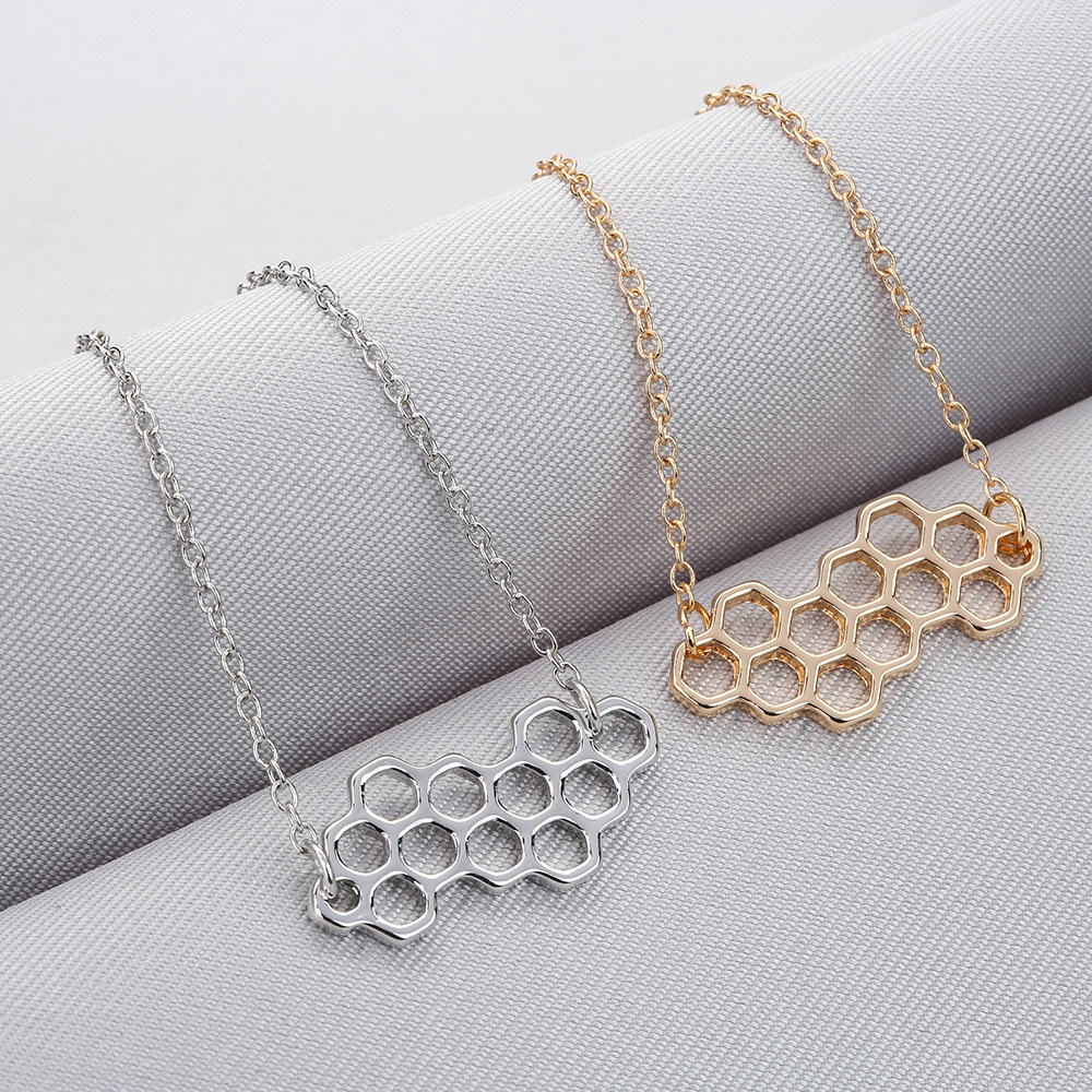 Fashion Simple Creative Honeycomb Geometric Women's Alloy Bracelet display picture 5