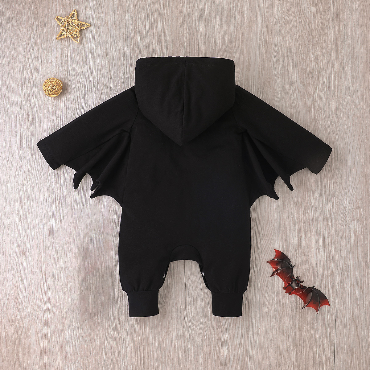 Halloween Spring And Autumn Long Sleeve Hooded One-piece Onesie Rompers Jumpsuit display picture 2