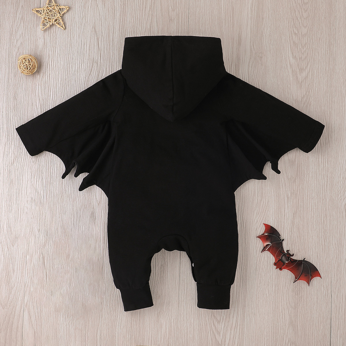 Halloween Spring And Autumn Long Sleeve Hooded One-piece Onesie Rompers Jumpsuit display picture 1