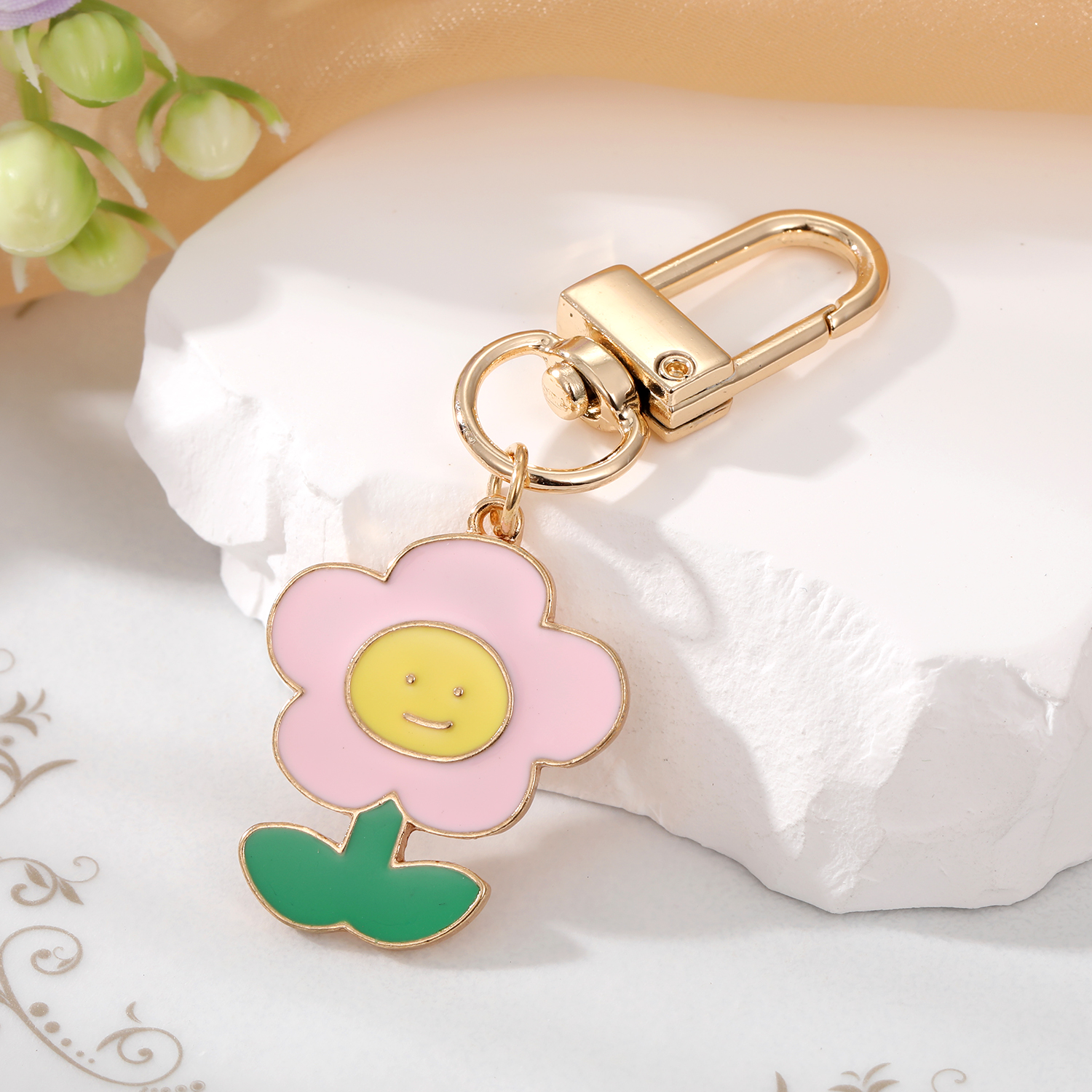 Cartoon Style Animal Flower Alloy Dripping Oil Alloy Keychain display picture 4