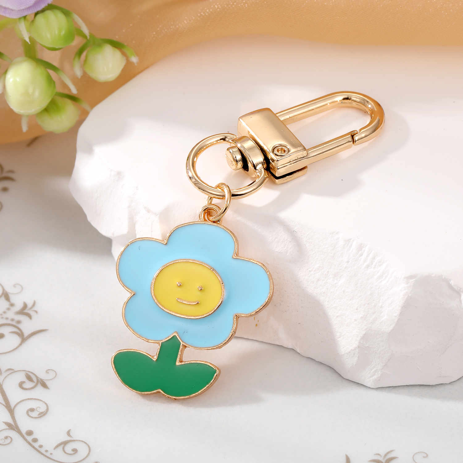 Cartoon Style Animal Flower Alloy Dripping Oil Alloy Keychain display picture 3