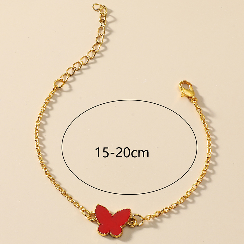 Fashion Heart Shape Butterfly Alloy Bracelets display picture 7