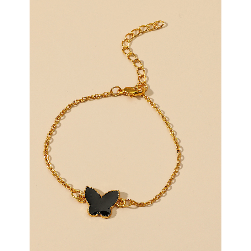 Fashion Heart Shape Butterfly Alloy Bracelets display picture 8