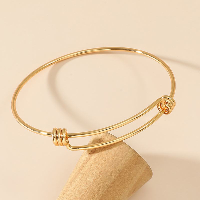 Fashion Geometric Alloy No Inlaid Bangle display picture 5