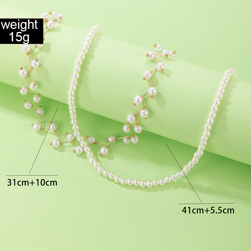 Mode Geometrisch Perlen Legierung Keine Intarsien Halsband display picture 2