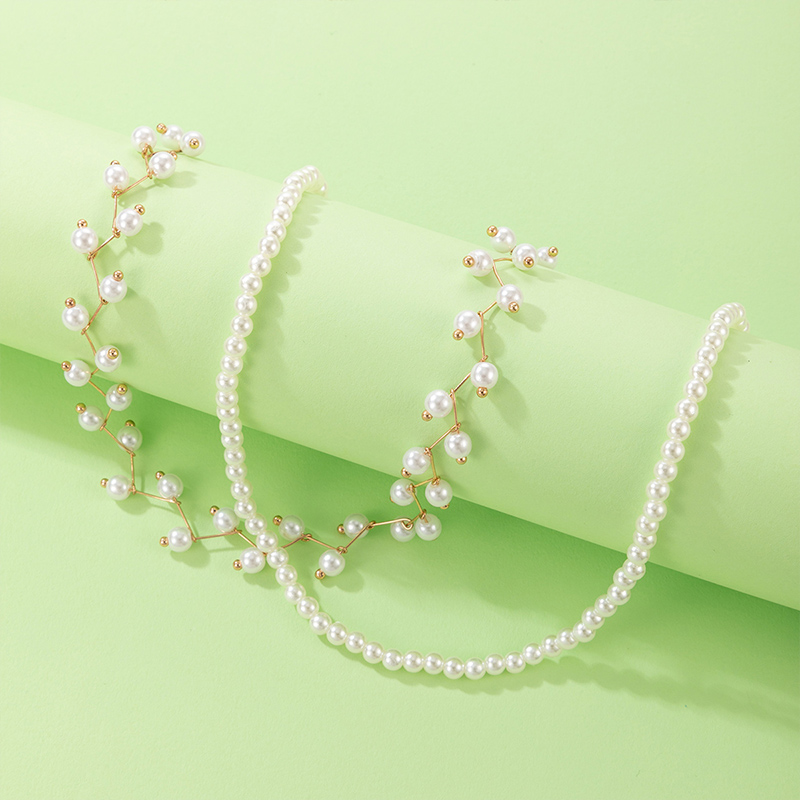 Mode Geometrisch Perlen Legierung Keine Intarsien Halsband display picture 5