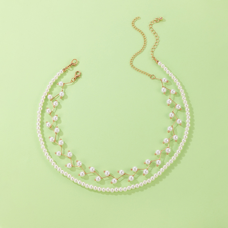 Mode Geometrisch Perlen Legierung Keine Intarsien Halsband display picture 4