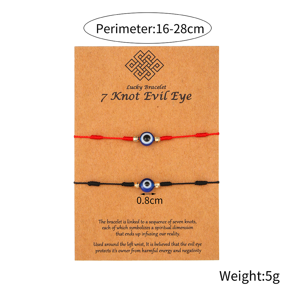 Ethnischer Stil Auge Baumwolle Perlen Armbänder 2 Stücke display picture 5