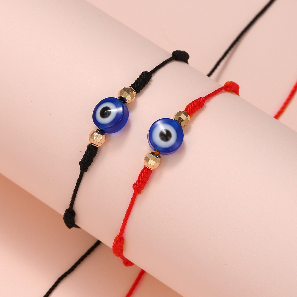Ethnic Style Eye Cotton Beaded Bracelets 2 Pieces display picture 4
