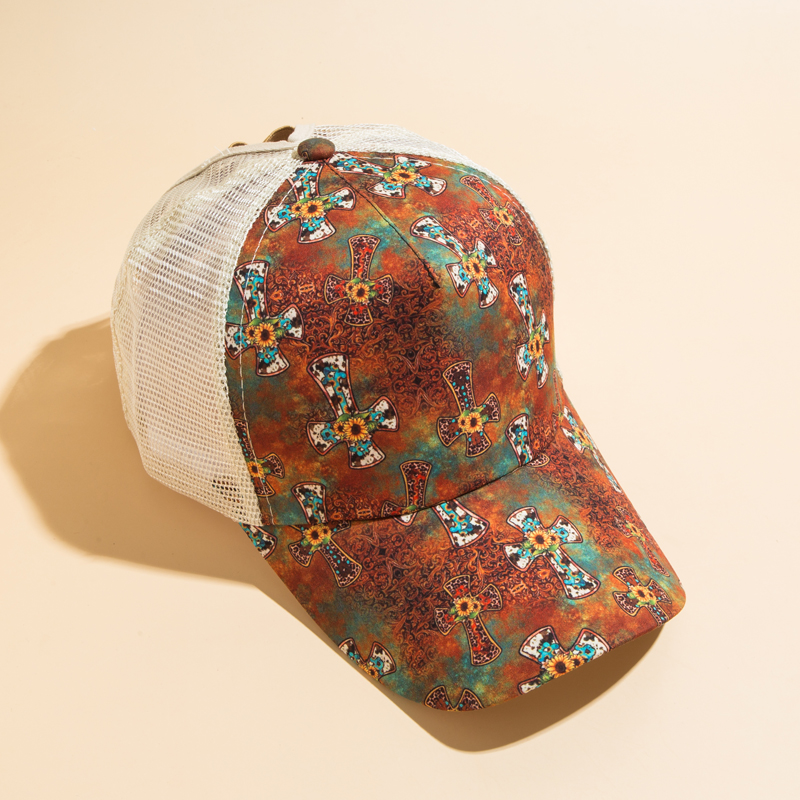 Women's Fashion Colorful Painted Curved Eaves Baseball Cap display picture 2