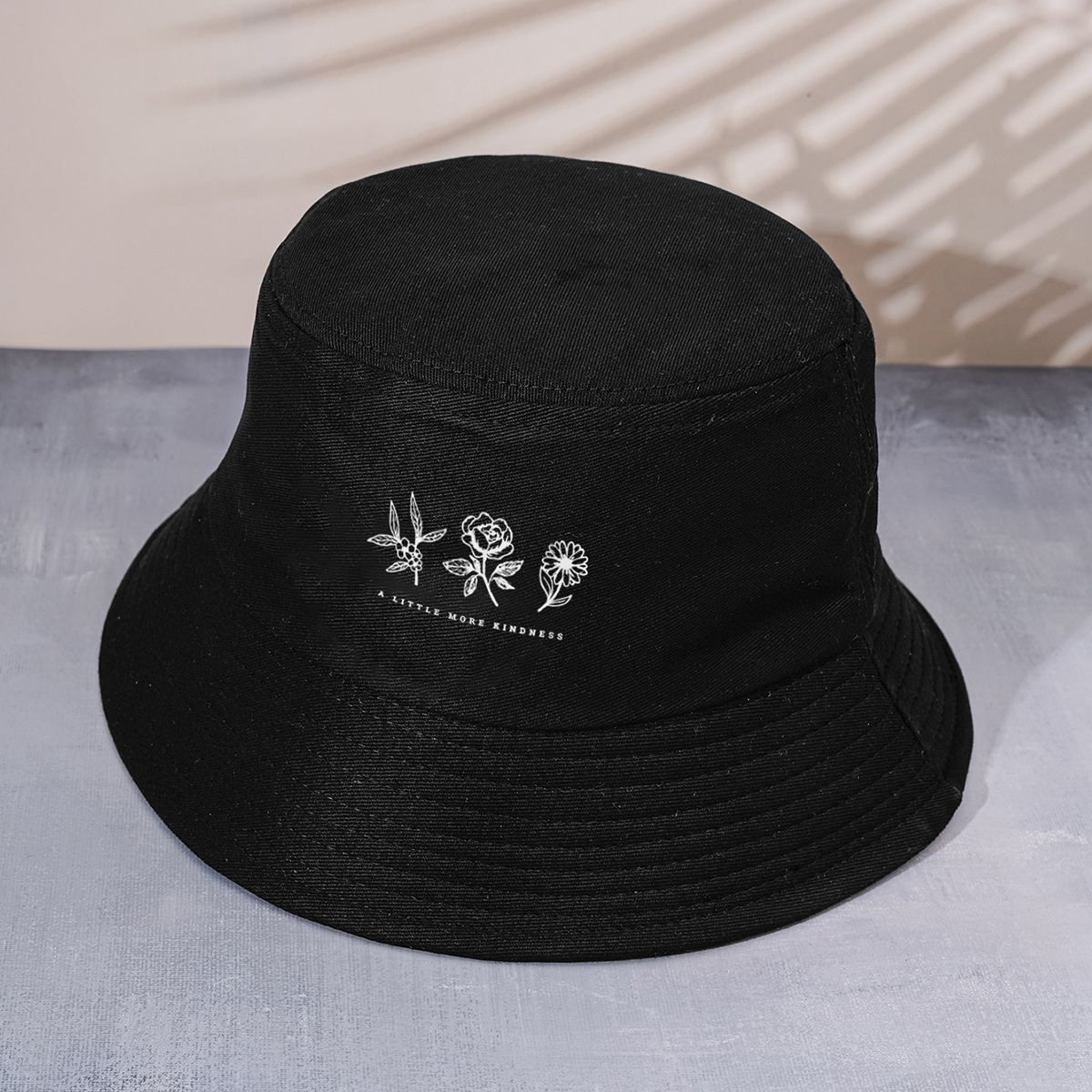 Women's Simple Style Flower Wide Eaves Bucket Hat display picture 2