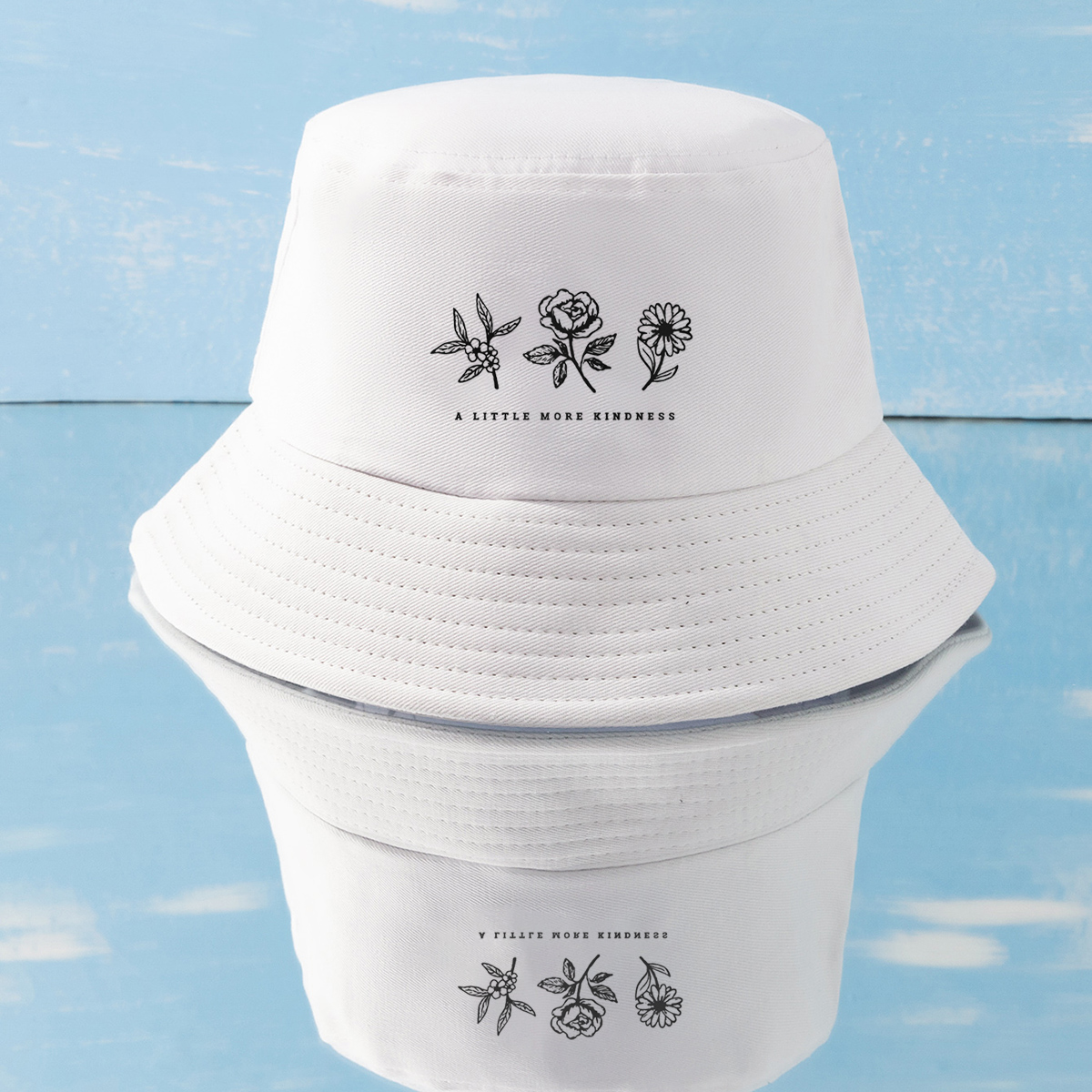 Women's Simple Style Flower Wide Eaves Bucket Hat display picture 5