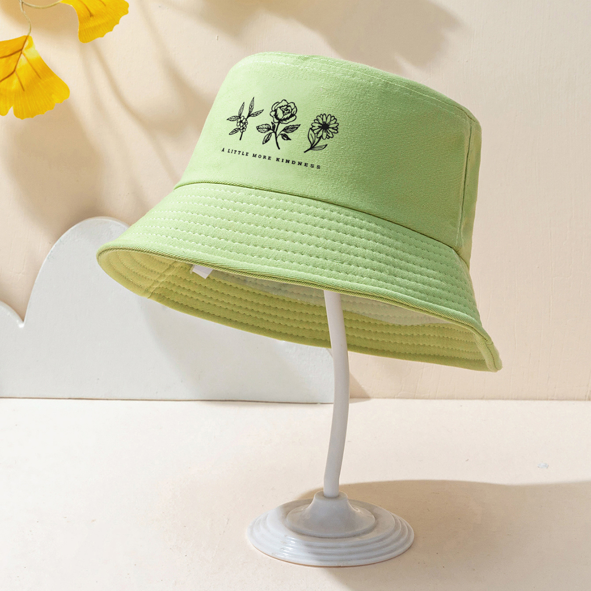 Women's Simple Style Flower Wide Eaves Bucket Hat display picture 14