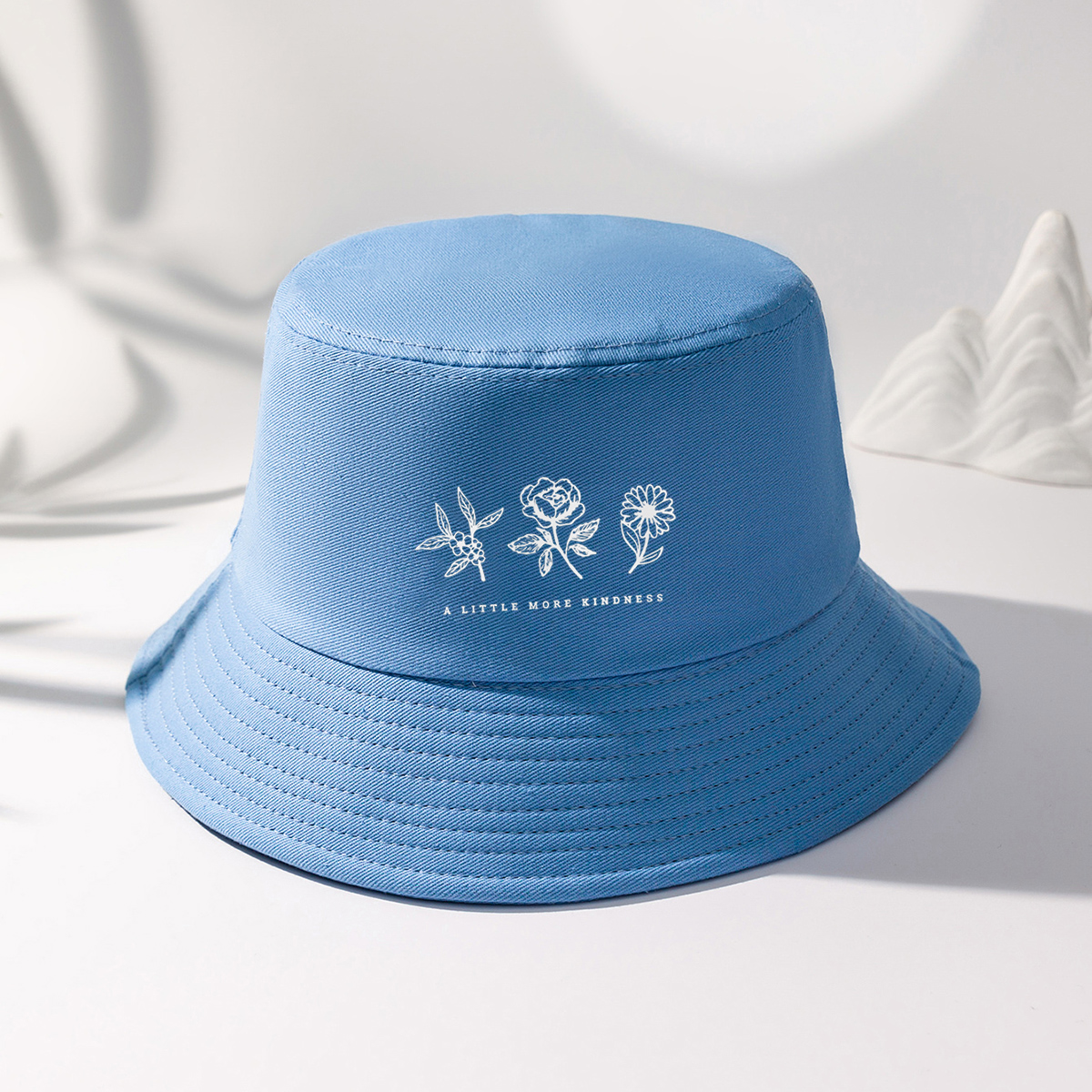 Women's Simple Style Flower Wide Eaves Bucket Hat display picture 17