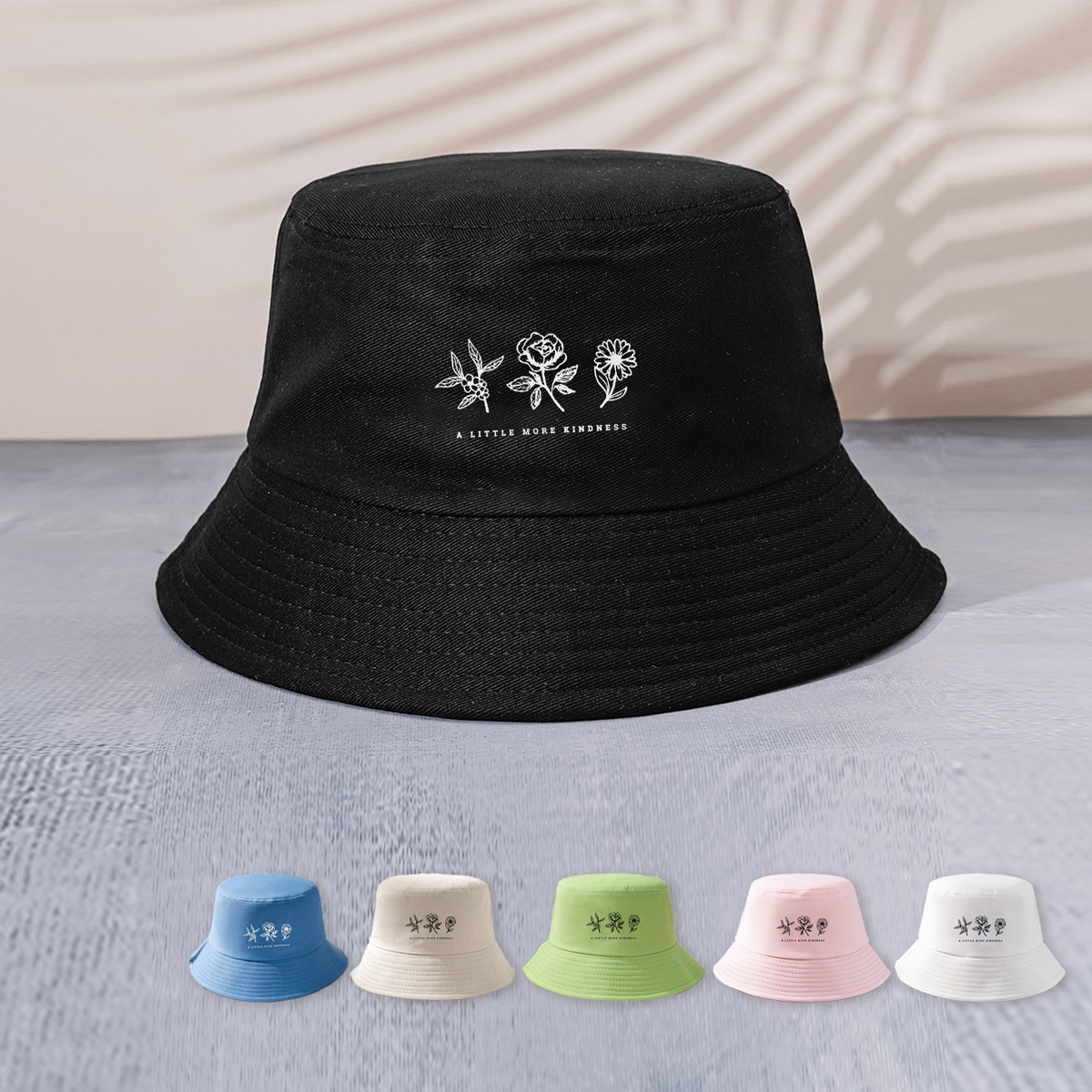 Women's Simple Style Flower Wide Eaves Bucket Hat display picture 18