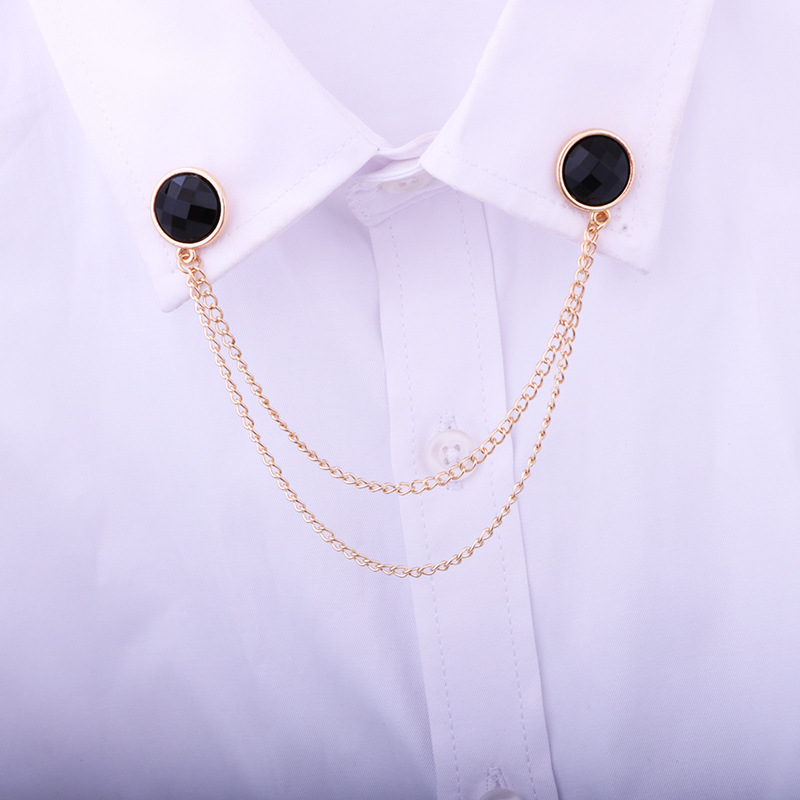 Fashion Round Alloy Chain Collar Pin display picture 4