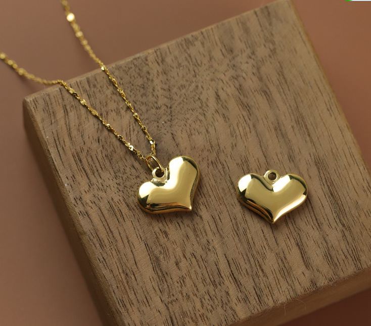 1 Piece Stainless Steel Heart Shape Pendant display picture 4